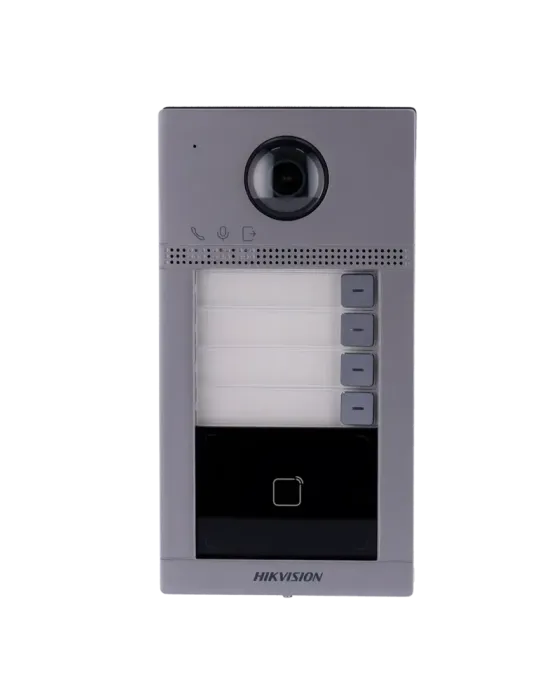 HIKVISION Videoportero IP WiFi 4 apartamentos - Cámara 2 Mpx | Audio b