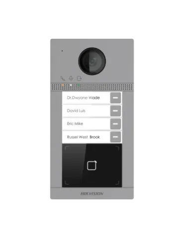 HIKVISION Videoportero IP WiFi 4 apartamentos - Cámara 2 Mpx | Audio b