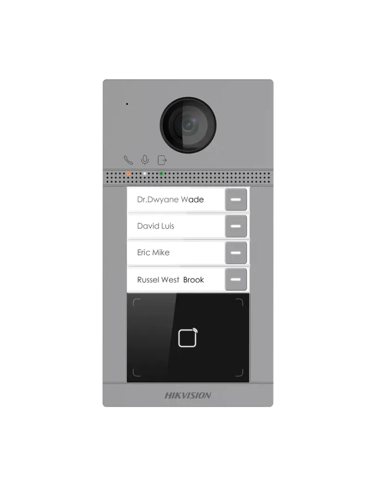 HIKVISION Videoportero IP WiFi 4 apartamentos - Cámara 2 Mpx | Audio b