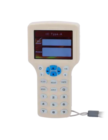 CARDCUBE Lector-escritor de tarjetas RFID - Pantalla 3″ TFT y teclado