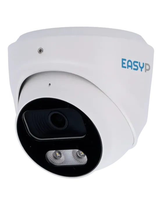 EASYP Cámara Turret IP AI EASY-P - 5MP | Lente 2.8 mm - IR 40 m | Luz