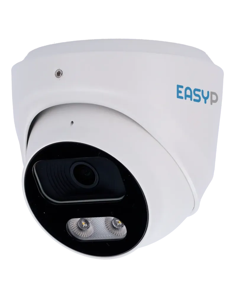 EASYP Cámara Turret IP AI EASY-P - 8MP | Lente 2.8 mm - IR 40 m | Luz