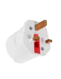 MARCA BLANCA Adaptador - Enchufe Tipo F (EU) a Enchufe Tipo G (UK) - V