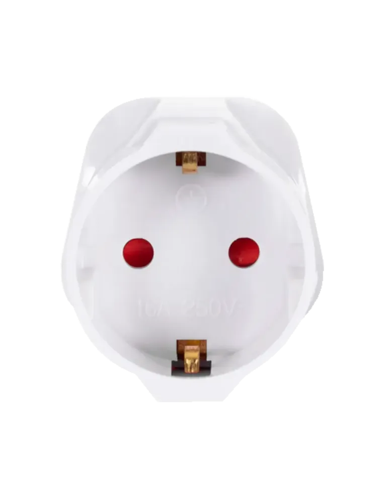 MARCA BLANCA Adaptador - Enchufe Tipo F (EU) a Enchufe Tipo G (UK) - V