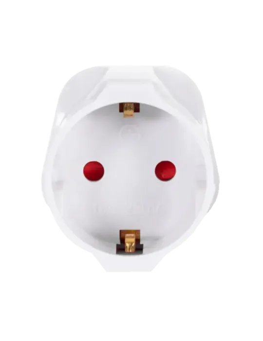 MARCA BLANCA Adaptador - Enchufe Tipo F (EU) a Enchufe Tipo G (UK) - V