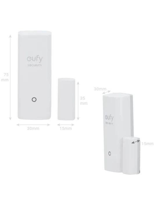 EUFY Sensor de apertura Eufy by Anker - Inalámbrico 868 MHz - Compatib