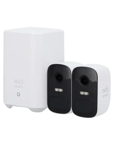 EUFY Kit 2 Cámaras + 1 HomeBase Eufy by Anker - 1080p / 6700 mAh / Sen