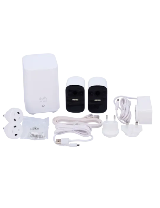 EUFY Kit 2 Cámaras + 1 HomeBase Eufy by Anker - 1080p / 6700 mAh / Sen