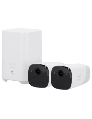 EUFY Kit 2 Cámaras + 1 HomeBase Eufy by Anker - 2K / 13400 mAh / Senso
