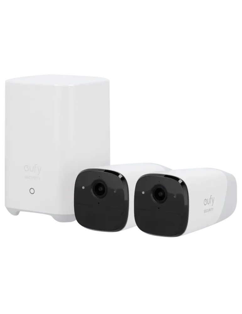 EUFY Kit 2 Cámaras + 1 HomeBase Eufy by Anker - 2K / 13400 mAh / Senso