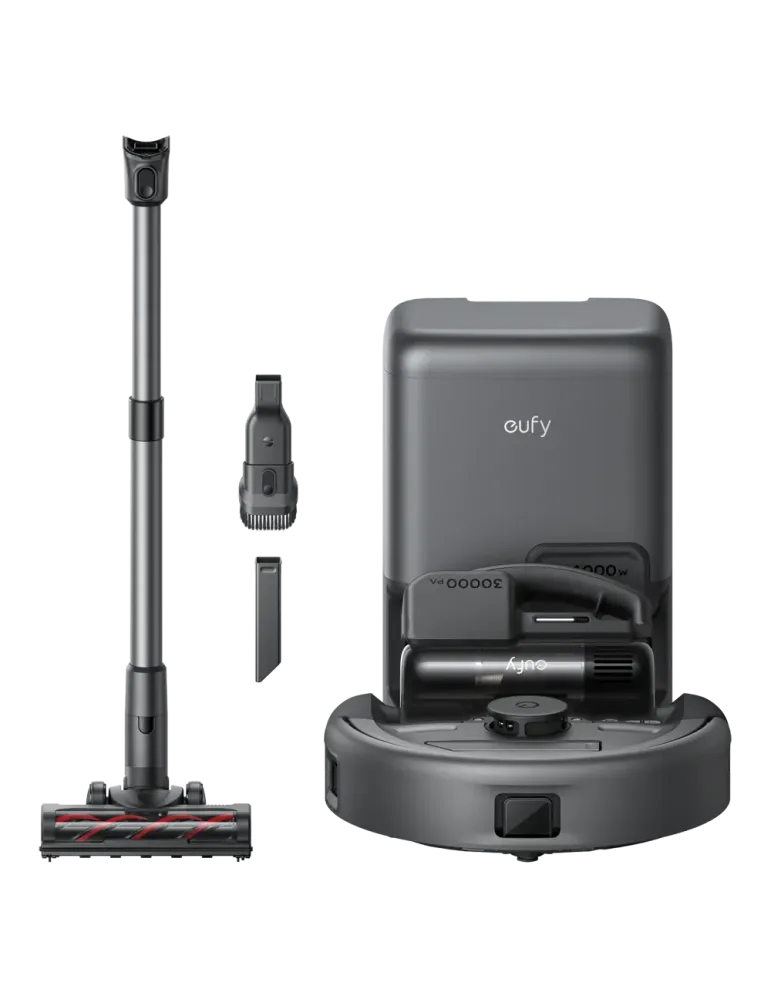 EUFY Robot Aspirador Eufy E20 3-en-1 - Potencia máxima de 30.000 Pa -