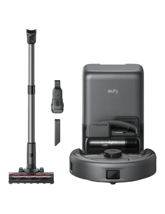 EUFY Robot Aspirador Eufy E20 3-en-1 - Potencia máxima de 30.000 Pa -