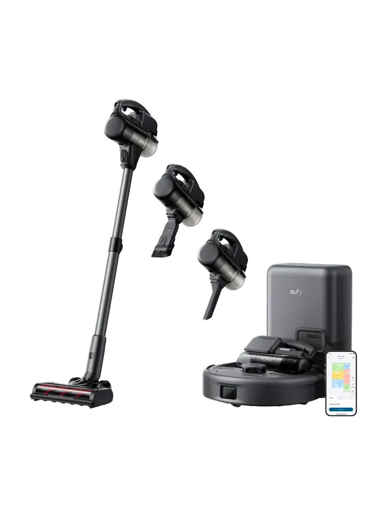 EUFY Robot Aspirador Eufy E20 3-en-1 - Potencia máxima de 30.000 Pa -