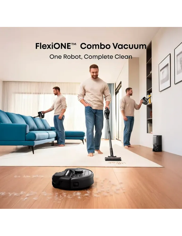 EUFY Robot Aspirador Eufy E20 3-en-1 - Potencia máxima de 30.000 Pa -