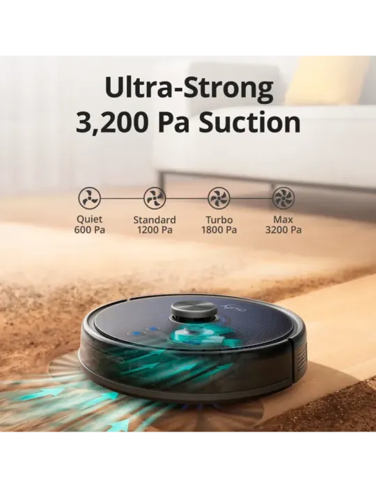EUFY Robot Aspirador Eufy by Anker - Potencia máxima de 3200 Pa - Capa