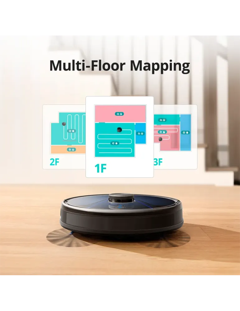 EUFY Robot Aspirador Eufy by Anker - Potencia máxima de 3200 Pa - Capa