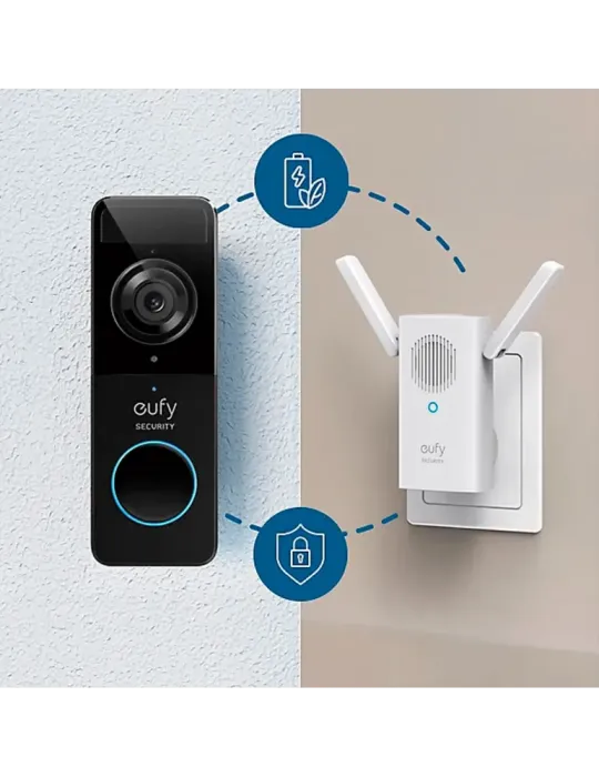 EUFY Kit de Timbre Wifi con vídeo Eufy by Anker - Resolución 1080p - D
