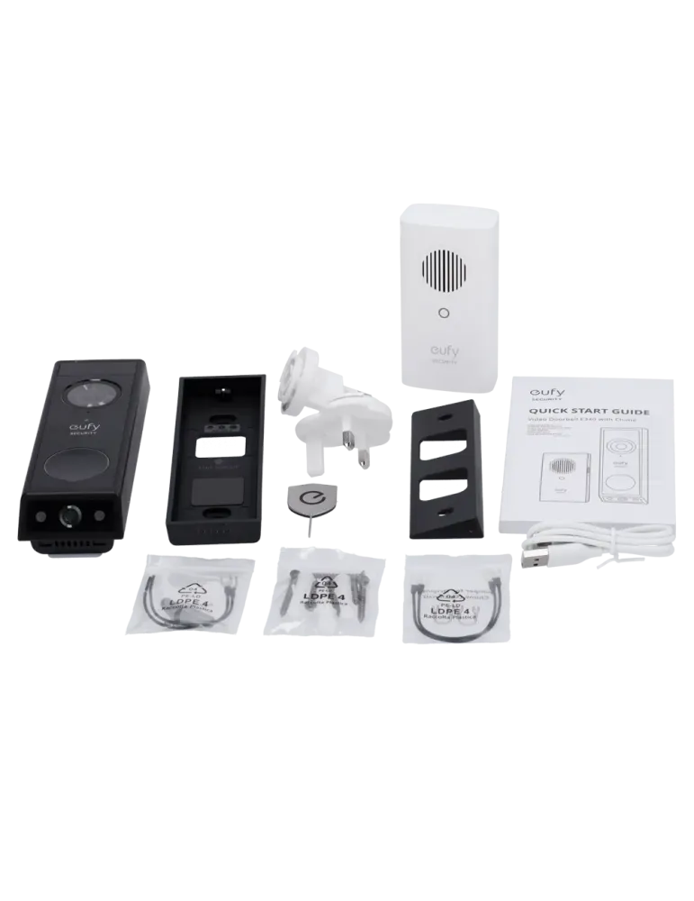 EUFY Kit de Timbre Wifi doble cámara Eufy by Anker - Resolución 2K - D