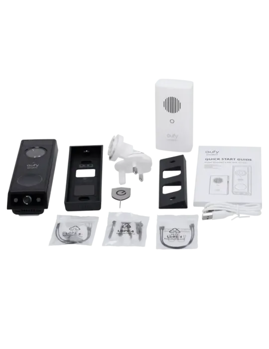 EUFY Kit de Timbre Wifi doble cámara Eufy by Anker - Resolución 2K - D