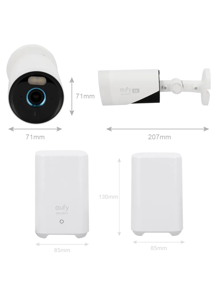 EUFY Kit 2 Cámaras + 1 HomeBase 3 Eufy by Anker - 4K /Detección Humano