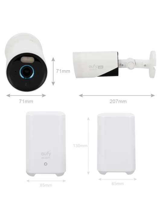 EUFY Kit 2 Cámaras + 1 HomeBase 3 Eufy by Anker - 4K /Detección Humano