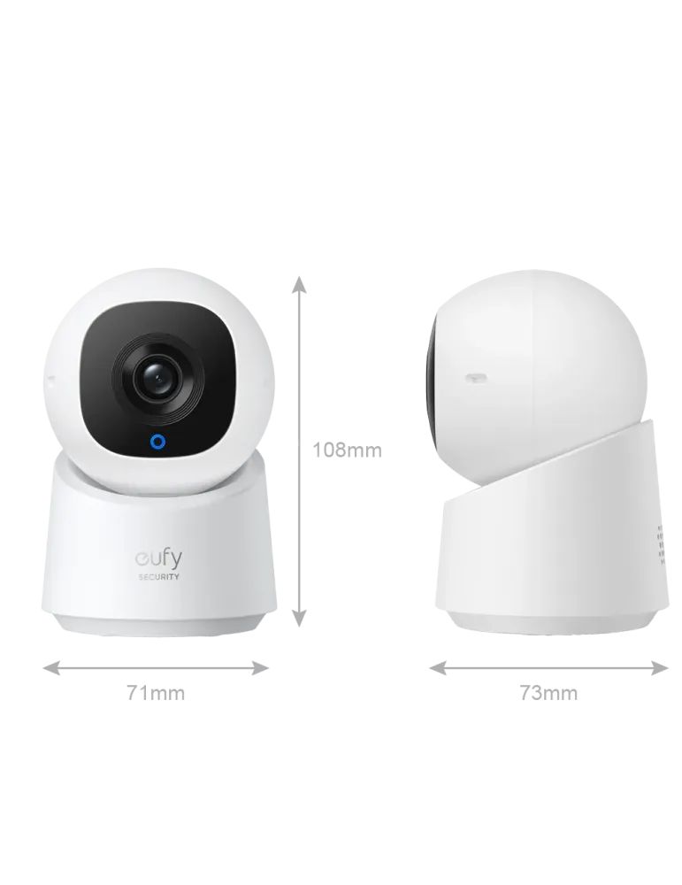 EUFY Cámara Eufy by Anker - 2K (1080P) - 1/2.7″ Progressive Scan CMOS