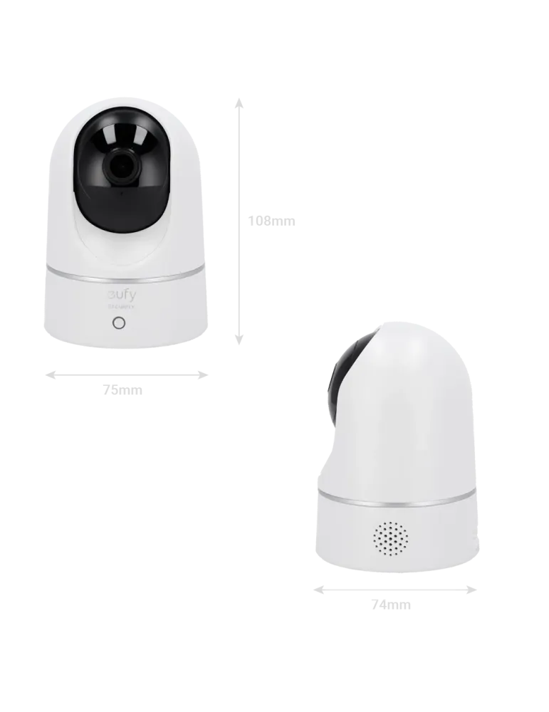 EUFY Cámara Eufy by Anker - 2K (1080P) - 1/2.7″ Progressive Scan CMOS
