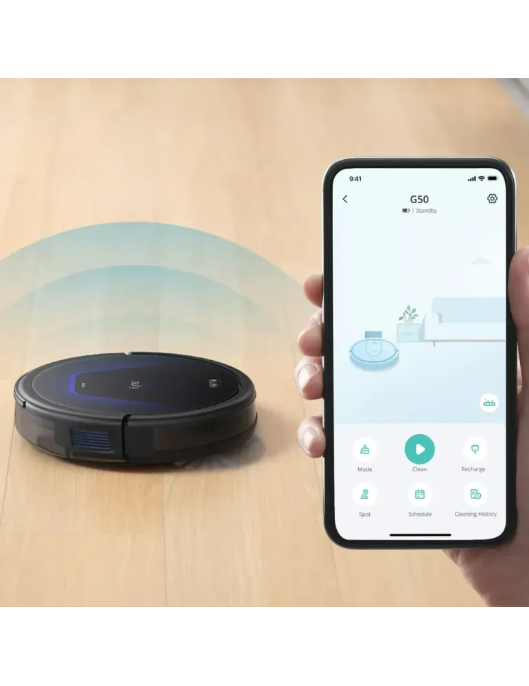 EUFY Robot Aspirador Eufy by Anker - Potencia máxima de 4000 Pa - Capa