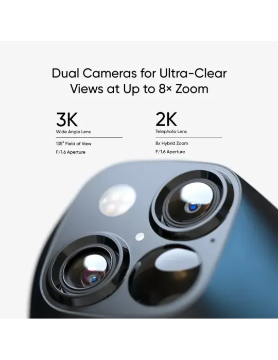 EUFY Cámara Wifi 3K Eufy by Anker - Detecta Humanos/ Vehículos/ Movimi