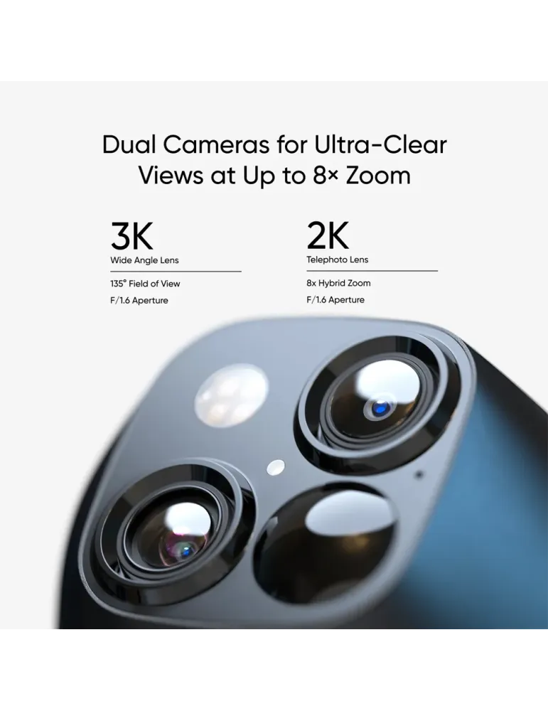 EUFY Cámara Wifi 3K Eufy by Anker - Detecta Humanos/ Vehículos/ Movimi