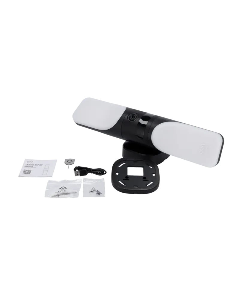 EUFY Cámara con foco Eufy by Anker - Resolución 2K / Detección PIR y H