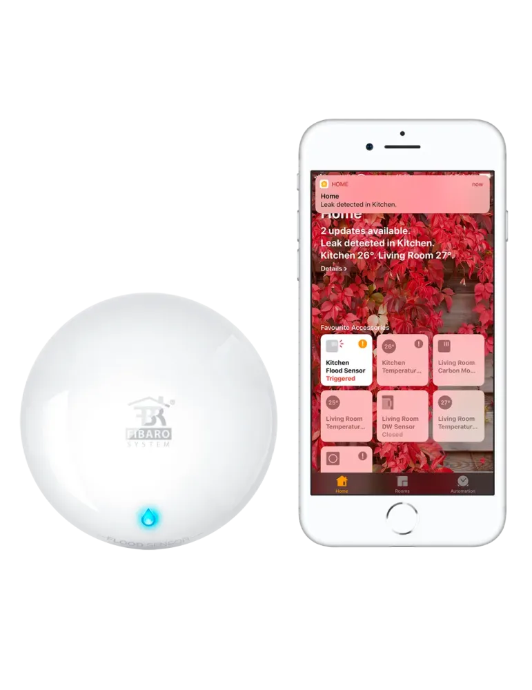 FIBARO Detector de inundación - Inalámbrico / Bluetooth - Compatible c