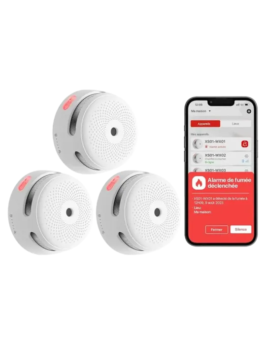 X-SENSE Kit de detección de incendio autónomo X-Sense - Inlcuye 12 det