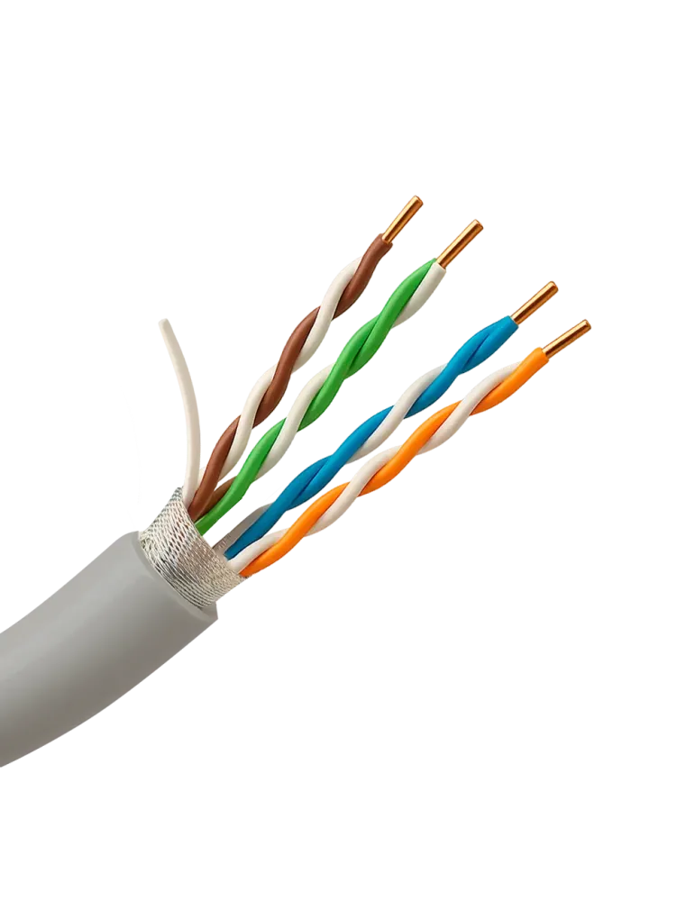 SAFIRE Cable FTP - Categoría 5E - Rollo de 305 metros - Conductor OFC,