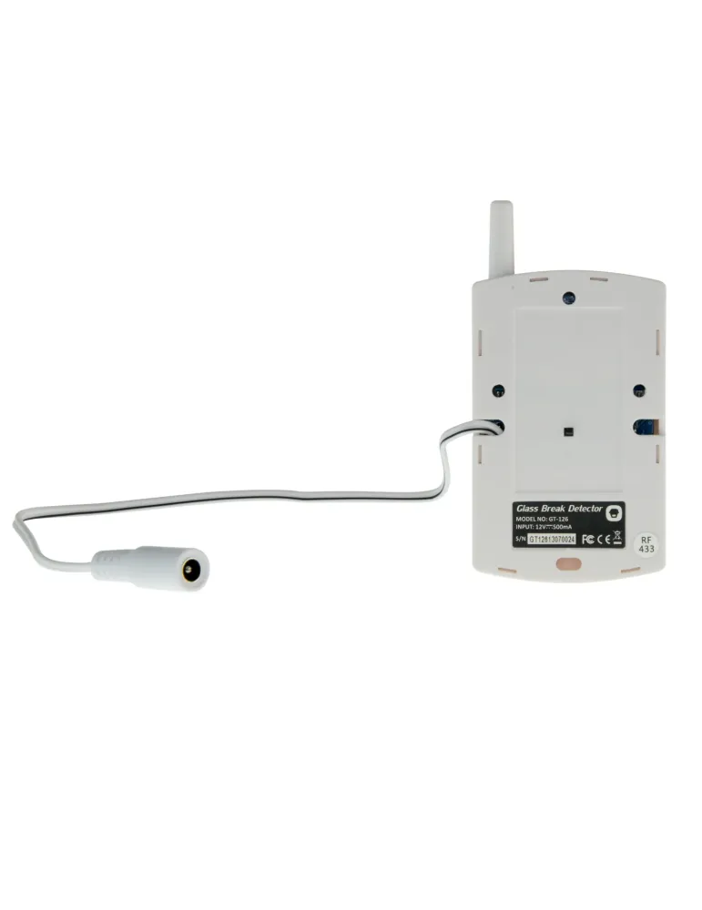 CHUANGO Detector de rotura de cristal - Inalámbrico - Antena externa -