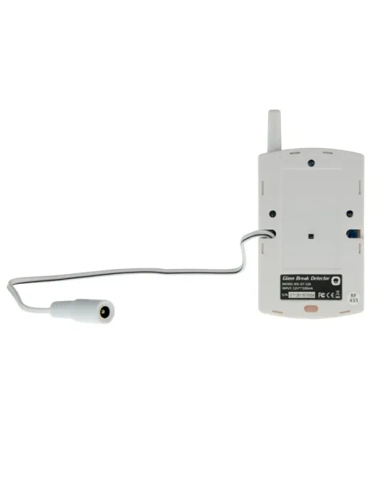 CHUANGO Detector de rotura de cristal - Inalámbrico - Antena externa -