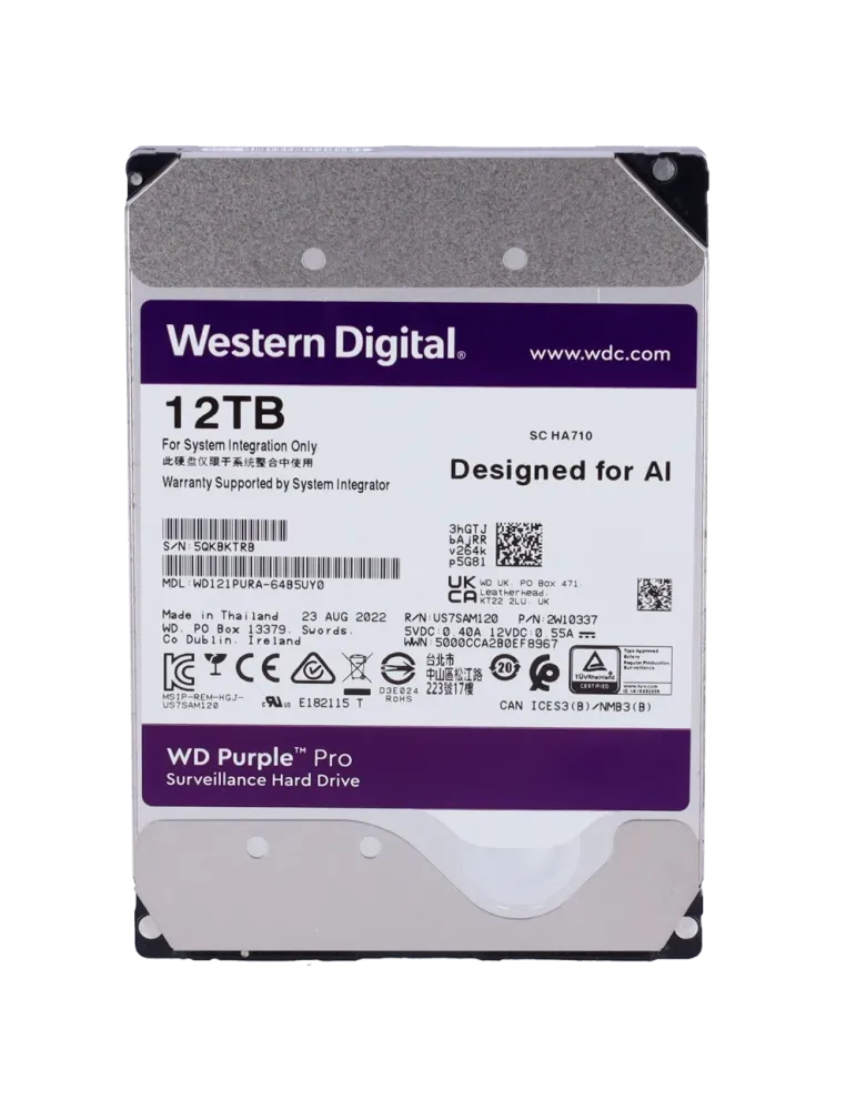 WESTERN DIGITAL Disco duro Western Digital - Capacidad 12 TB - Interfa