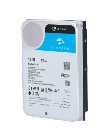 SEAGATE Disco duro Seagate Skyhawk AI - Capacidad 12 TB - Interfaz SAT
