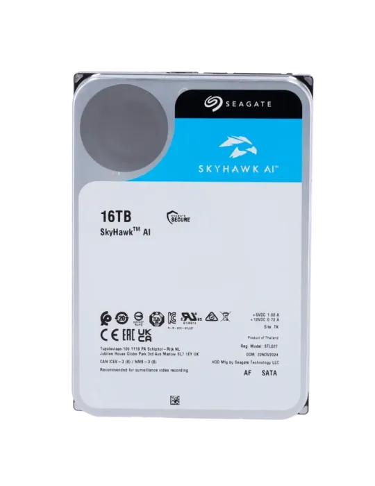 SEAGATE Disco duro Seagate Skyhawk AI - Capacidad 16 TB - Interfaz SAT