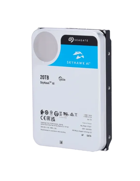 SEAGATE Disco duro Seagate Skyhawk AI - Capacidad 20 TB - Interfaz SAT