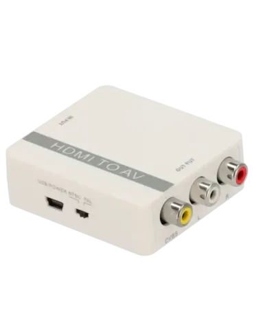 MARCA BLANCA Convertidor HDMI a AV - 1 entrada HDMI - 1 salida AV - Re