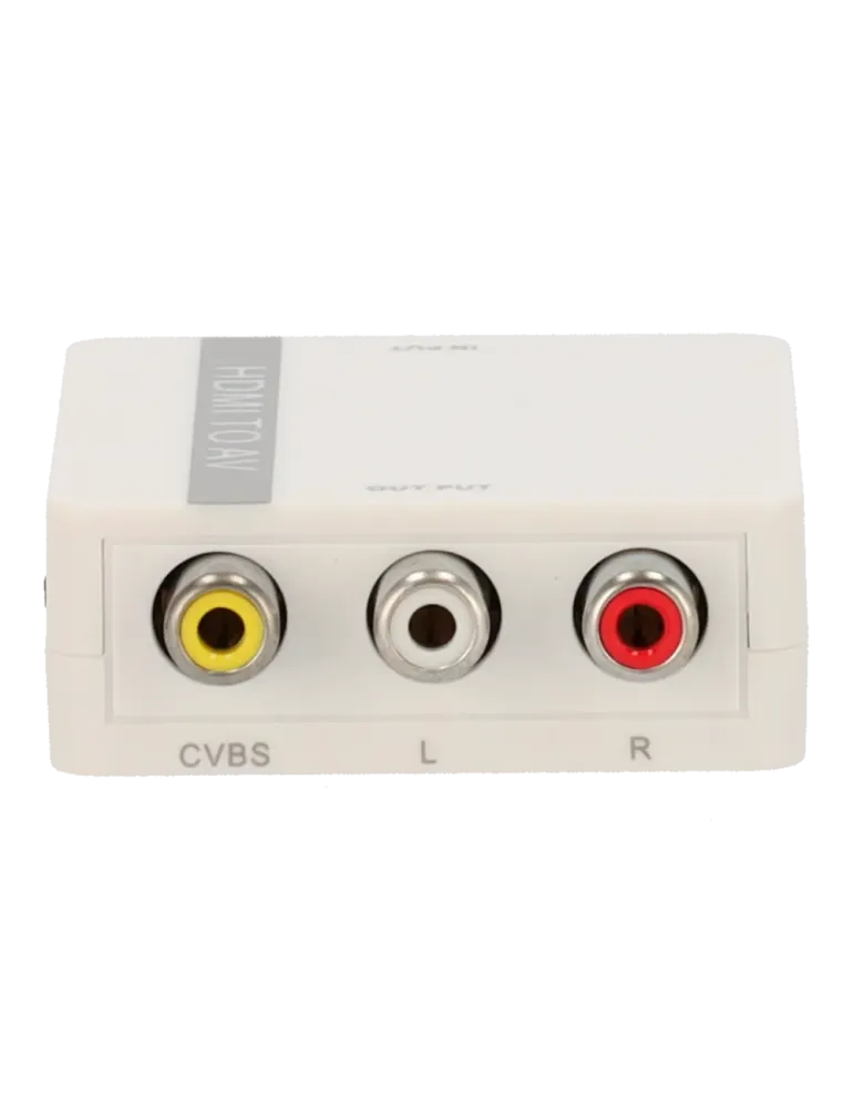 MARCA BLANCA Convertidor HDMI a AV - 1 entrada HDMI - 1 salida AV - Re