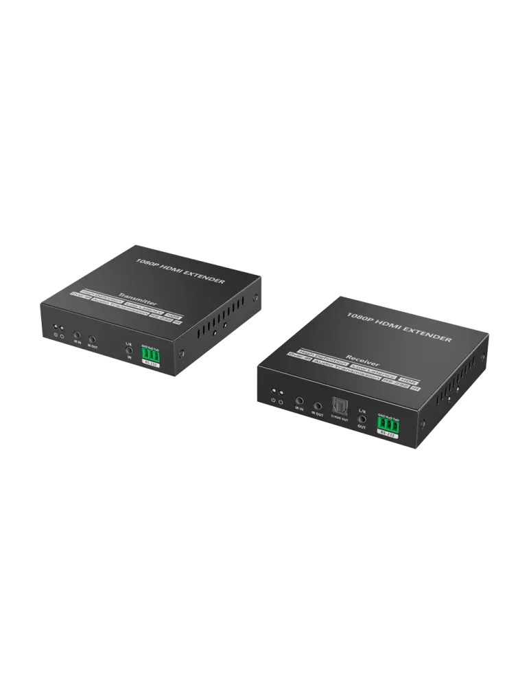 LENKENG Extensor de señal HDMI - Alcance 150 m - Resolución FHD - Perm