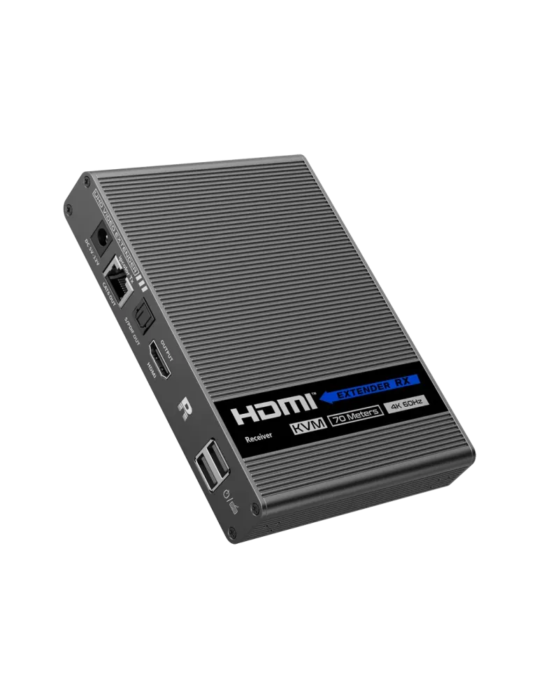 LENKENG Extensor KVM de señal HDMI - Alcance 70 m - Resolución 4K - Pe