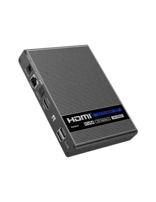 LENKENG Extensor KVM de señal HDMI - Alcance 70 m - Resolución 4K - Pe