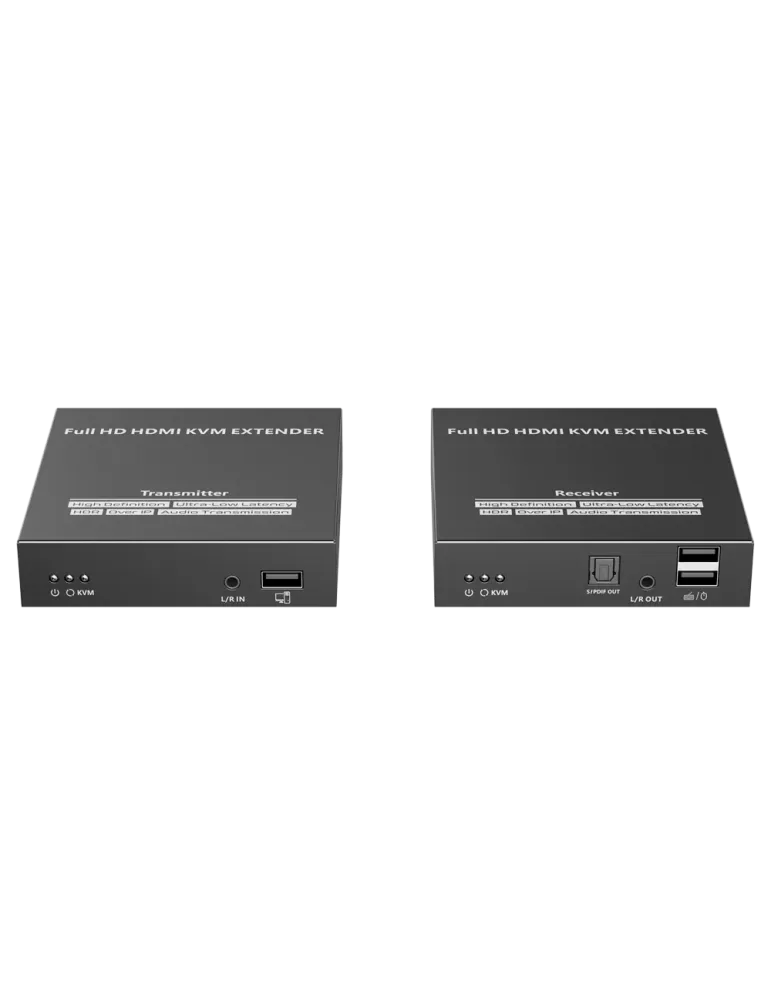LENKENG Extensor KVM de señal HDMI - Alcance 150 m - Resolución FHD -
