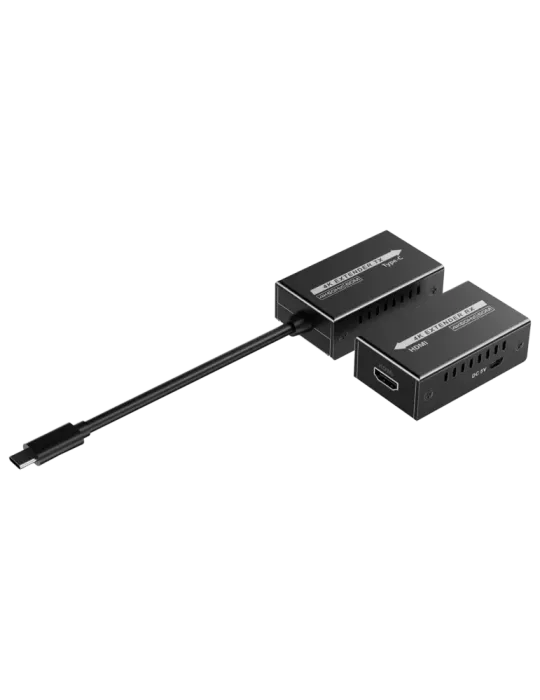 LENKENG Extensor de señal video USBC - Alcance 25 m - Resolución 4K -