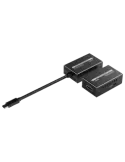 LENKENG Extensor de señal video USBC - Alcance 25 m - Resolución 4K -