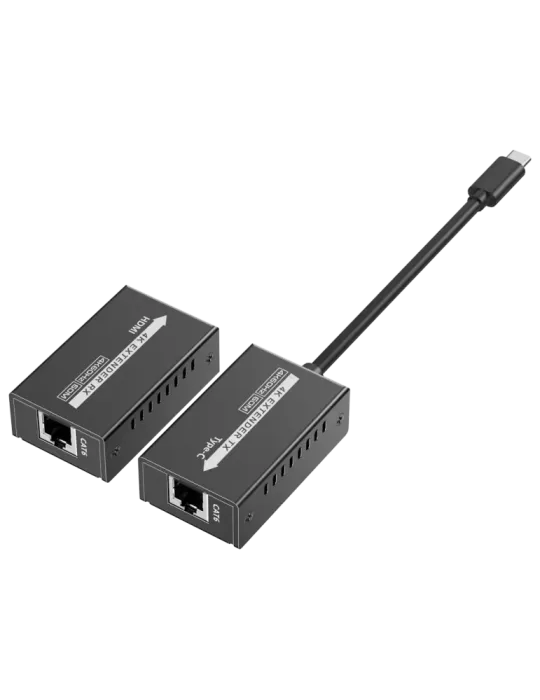 LENKENG Extensor de señal video USBC - Alcance 25 m - Resolución 4K -