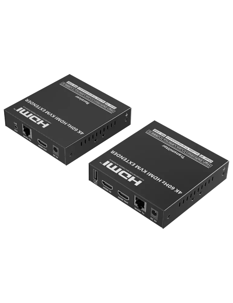 LENKENG Extensor KVM de señal HDMI - Alcance 120 m - Resolución 4K - P